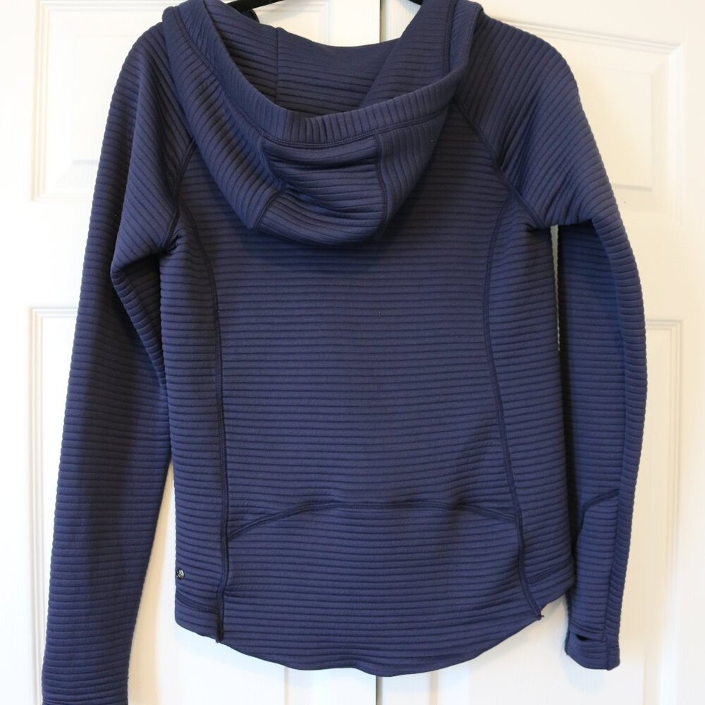 Zella Zen Ottoman Full Zip Hoodie In Navy Nightfall Size S View 2